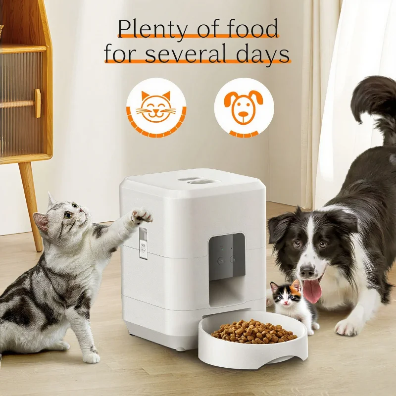 2L WiFi Smart Automatic Pet Feeder App Controlled Timed Slow Quantitative Food Dispenser for Cats Dogs Daily Pet Accessories
