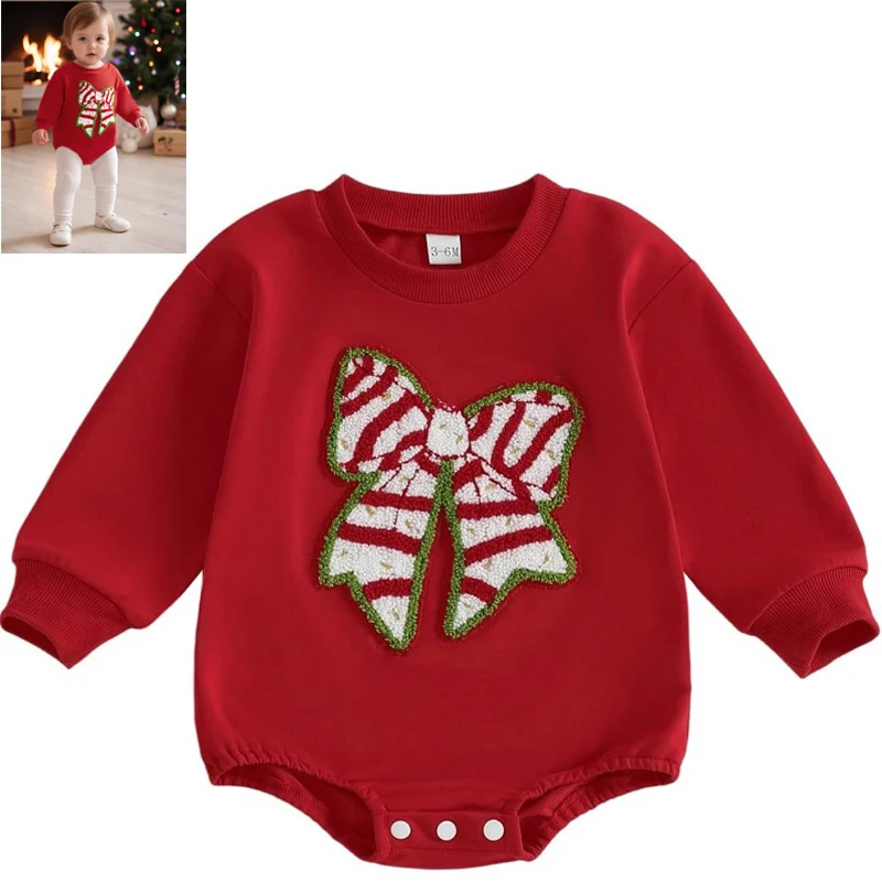 Baby Girl Boy Christmas Outfit My First Christmas Sweater Sweatshirt Shirt Bubble Romper Onesie Santa Clothes ropa bebe niña