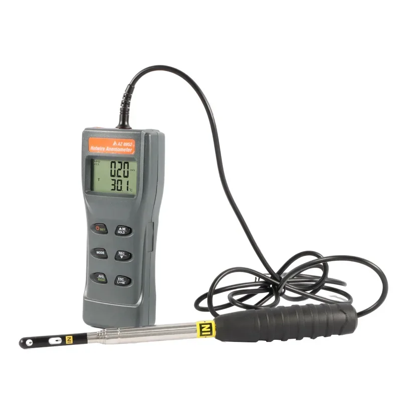 Tester AZ8952 Anemometer Termal Anemometer Genggam Anemometer Presisi Tinggi