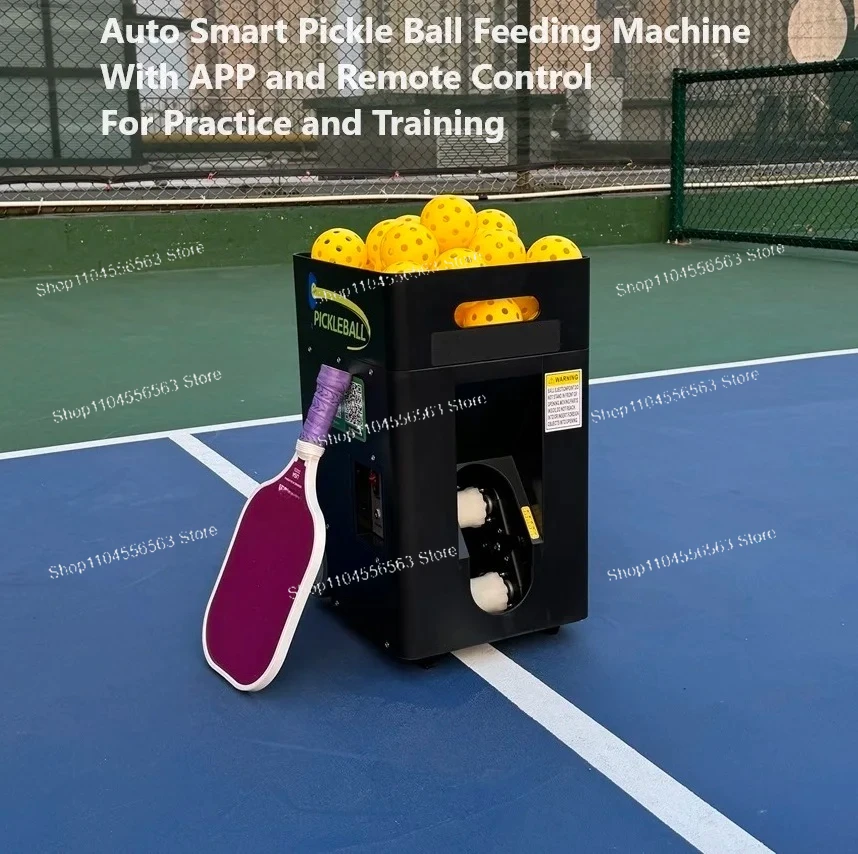Máquina Lanzapelotas Automática con Control Remoto por Aplicación, Velocidad Ajustable, para Entrenamiento en Casa, Club, Entrenador, Equipo de Práctica de Tenis