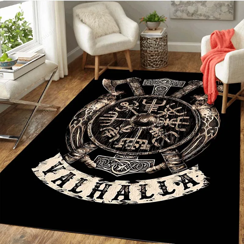 Viking Tarot Witchcraft Carpet for Living Room Decor Sofa Table Large Area Rugs Bedroom Bedside Anti-slip Floor Mat Alfombra