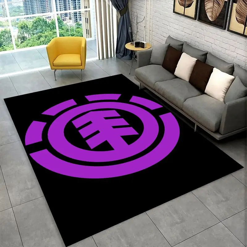 Classic Boardsport E-Element Skateboards Living Room Non-Slip Area Rug Soft Carpet for Bedroom Playroom Sofa,Home Decor Doormat
