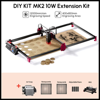 AlgoLaser DIY KIT MK2 10W Touch Screen 400X850MM Large Area Woodworking for Wood Metal Crafting Customized Gift Batch Production