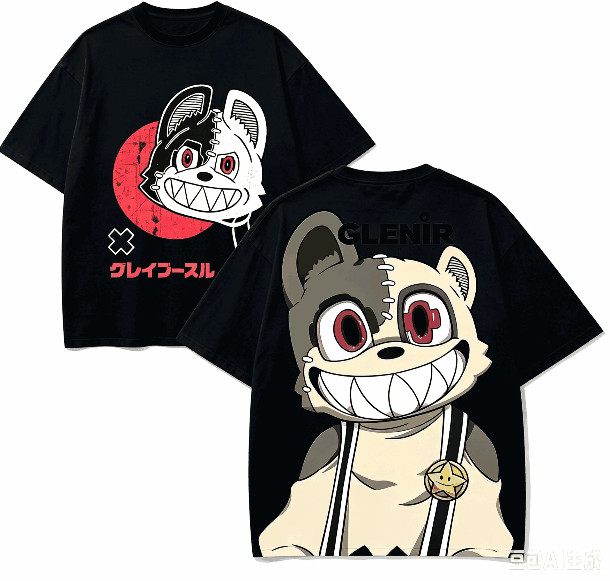 Gleipnir Anime Lover T-shirt Harajuku Cotton New Model High Street Retro Fashion Unisex Oversized high quality Couples soft gift