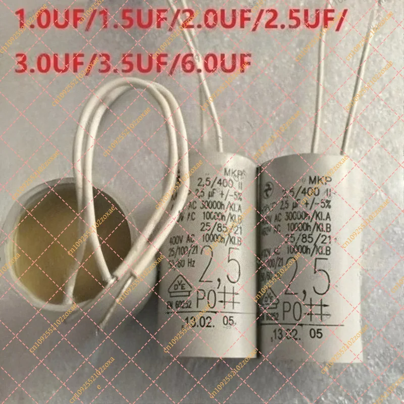 Original MKP Motor Run Capacitor 1.5UF 2UF 2.5UF 400VAC AC Motor Starting Capacitor