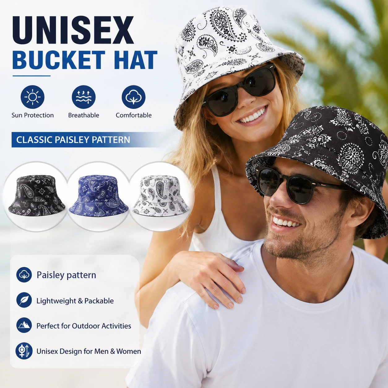 Retro cashew flower casual basin hat, versatile folding hat for streets, suitable for daily travel and music festival dressing