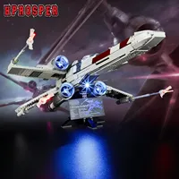 Hprosper 5V LED Lights For 75355 X-Wing Starfighter Decorative Lamp With Battery Box (Not Include Lego Building Blocks Set)