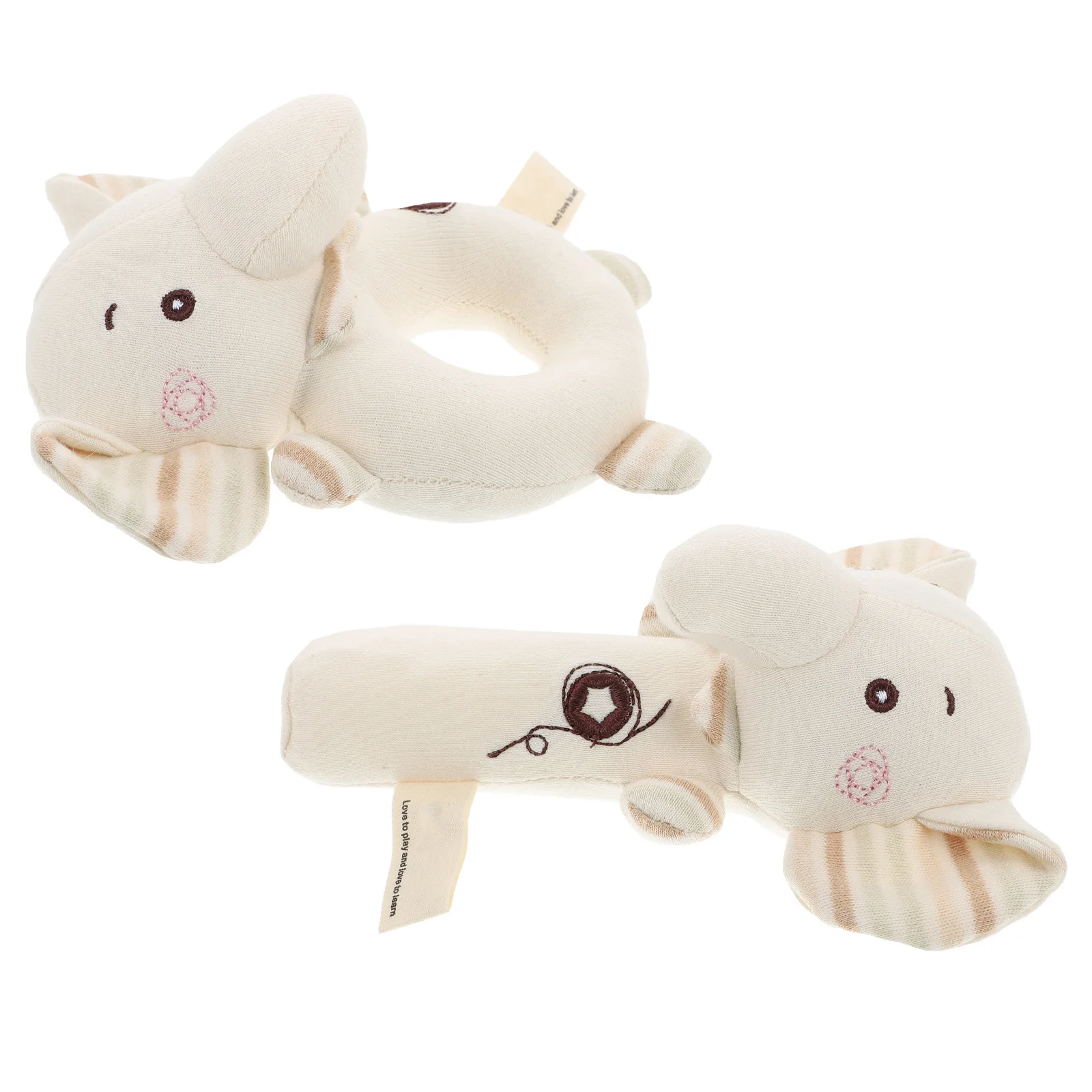 2 قطعة أجراس يدوية عالية الجودة من القطن لموسيقى الأطفال يهدئ خفيف الوزن ومحمول لألعاب خشخيشة للمنزل والمكتب والسيارة #4