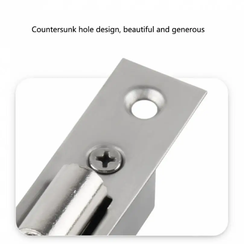 Heavy Duty Stainless Steel Invisible Roller Catch Silent Snap Lock with Matching Screws for KTV Box / Bedroom Room Door