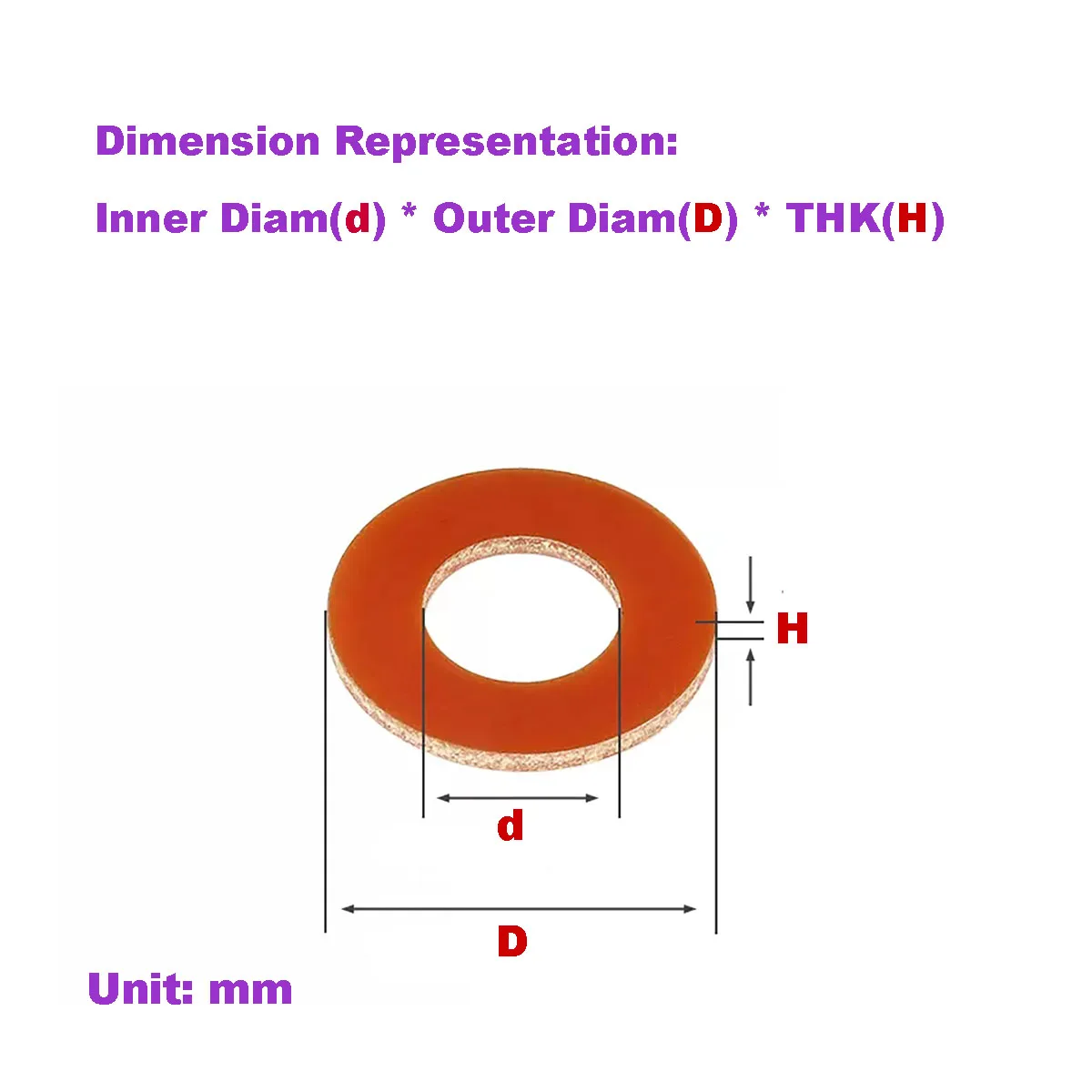 

Bakelite Circular High Temperature Resistant Insulating Gasket/Washer M2-M12