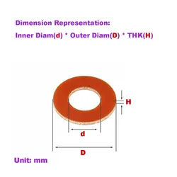 Bakelite Circular High Temperature Resistant Insulating Gasket/Washer M2-M12