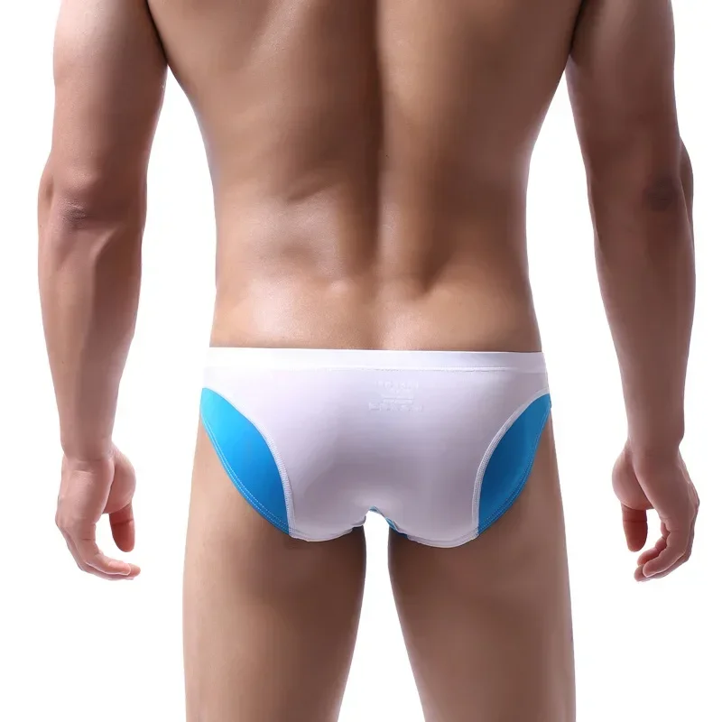 Mens Triangle Japanese Style Personalized Color Matching Casual U-convex Comfortable Low Waisted High Elastic Underwear