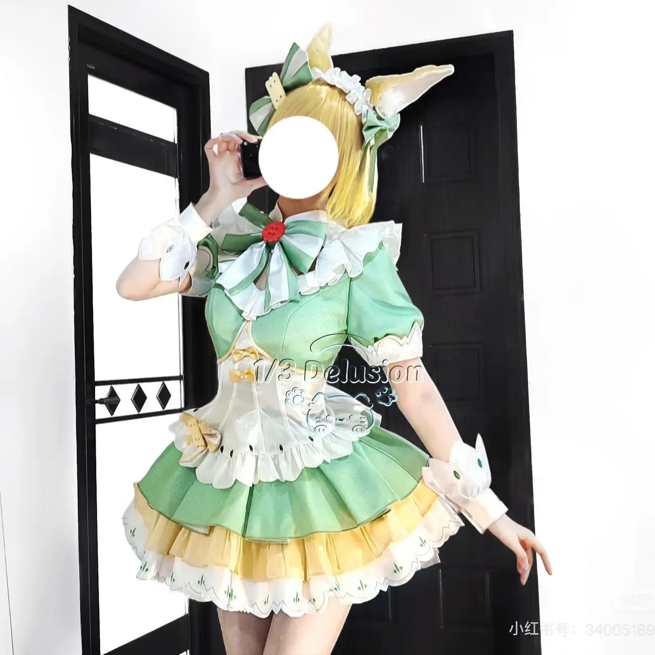 Game Honor of Kings Daji Matcha Sweetheart Cosplay Costume Role Play Women Girls Sexy Elegant Halloween Party Dress Suit - view 2