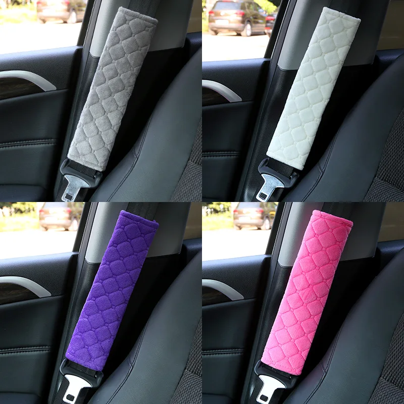 2 Pieces of General Motors Seat Belt Covers, Plush Seat Belt Shoulder Protectors, Car Interior Accessories