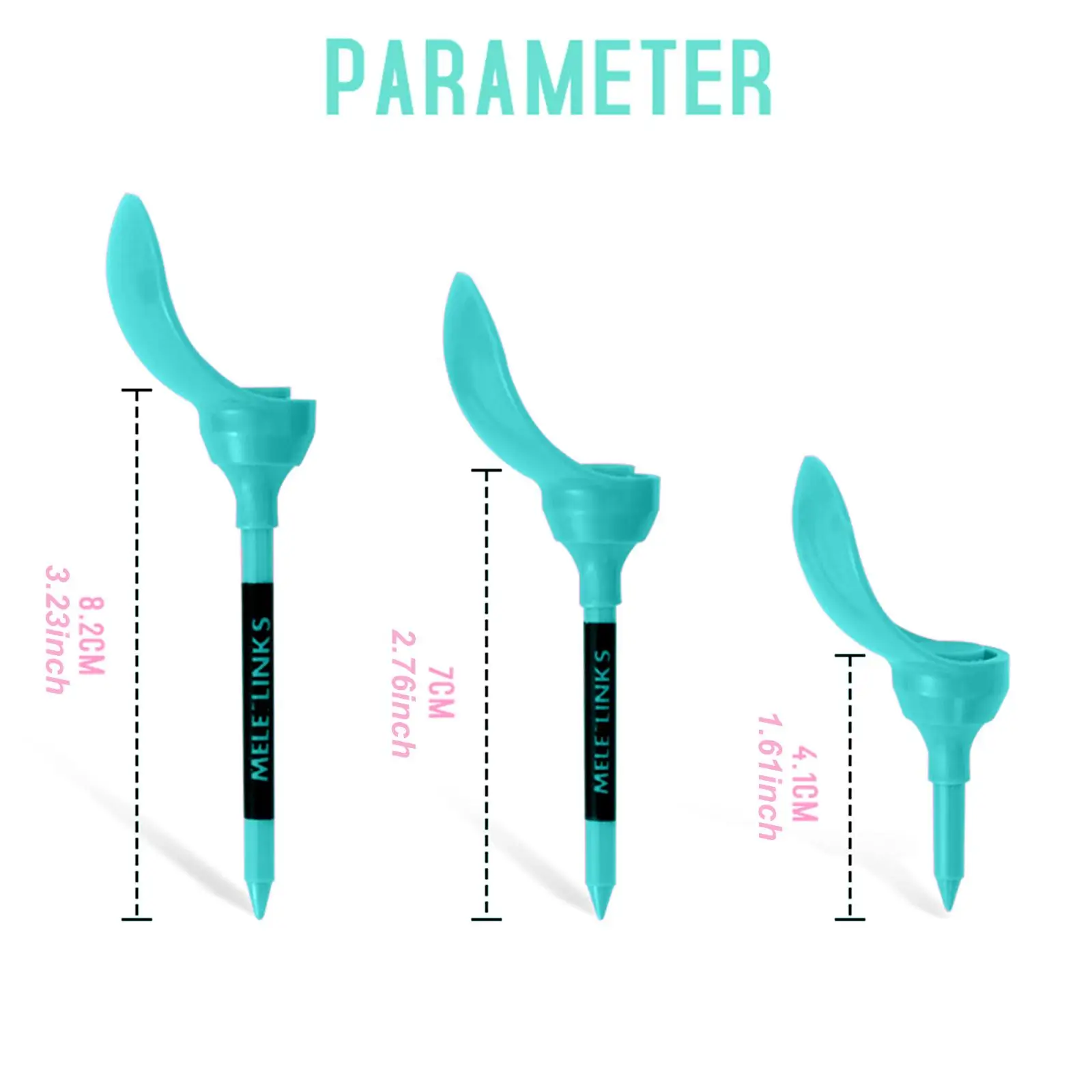Portable Chair Shaped Golf Tees Adjustable Height ABS Material Easy Insertation Practice Tool for Home or Course Use