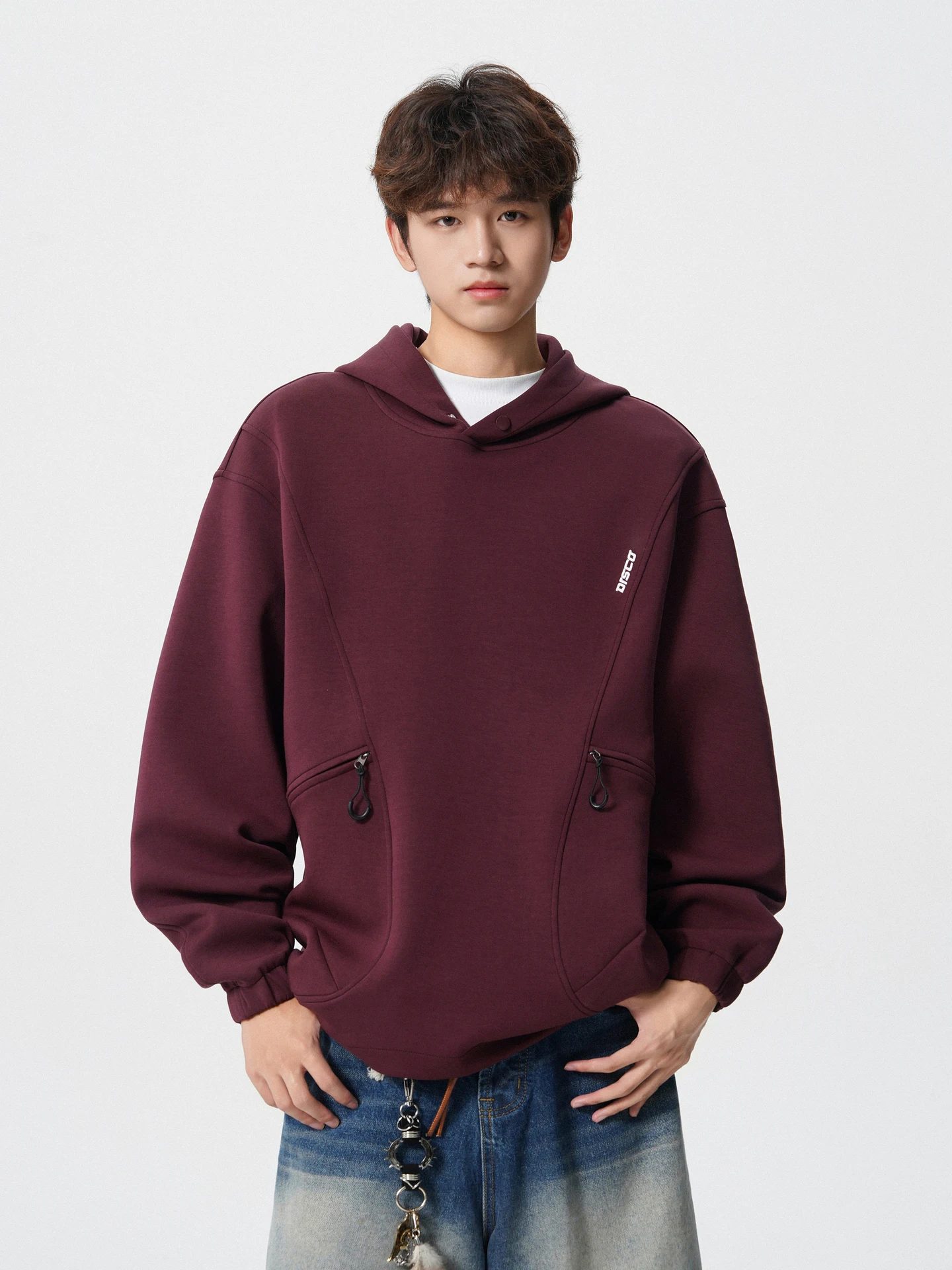 

Мужская толстовка свободного кроя на молнии, новая осенняя коллекция, повседневная уличная одежда, парная модель, удобный полиэстер