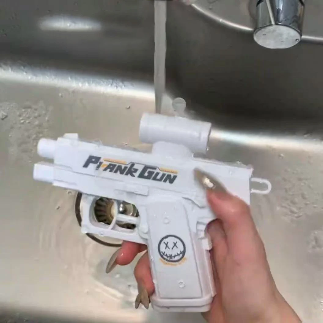 Jouet de pistolet à eau d'été-pulvérisation de farces Double face amusante, blague contre les éclaboussures inversées pour la combat aquatique en plein air, jeu de plage de piscine fraîche