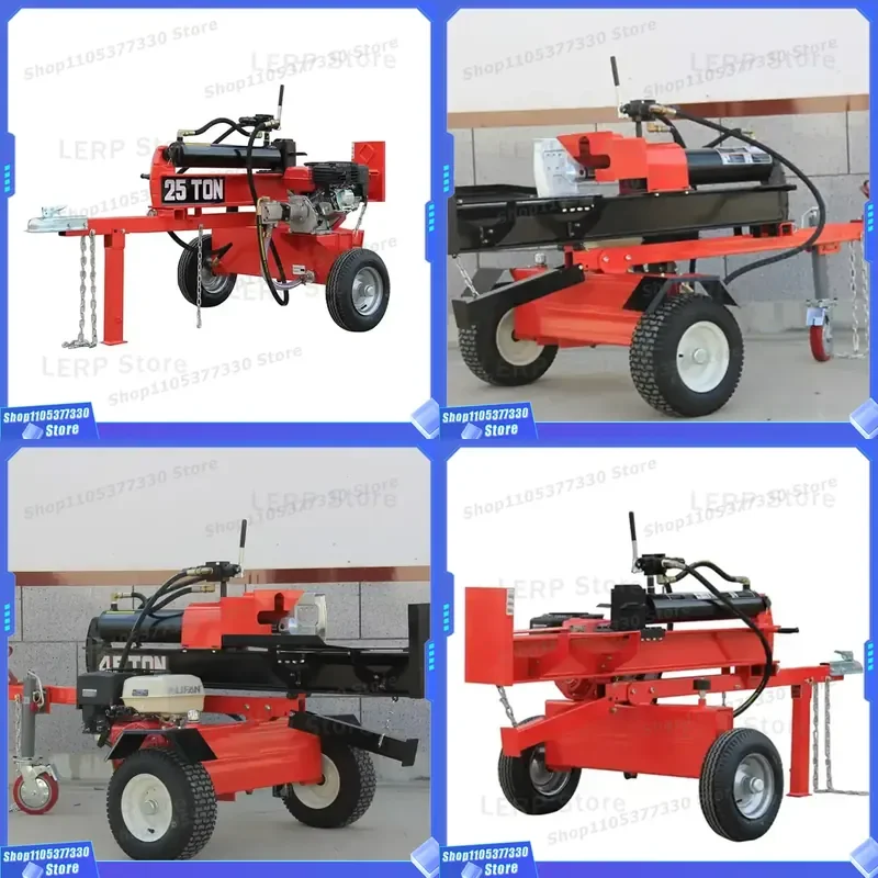 Hydraulic Log Splitter Electric Wood Splitting Machine Forestry Machinery Heavy Duty Firewood Processor for Garden Farm Use
