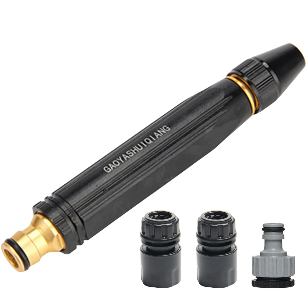 Car Wash Water Gun Adjustable Washer Spray Sprinkler 360 Rotary Switch Metal Water Hose Sprayer for Garden Watering Car Washing