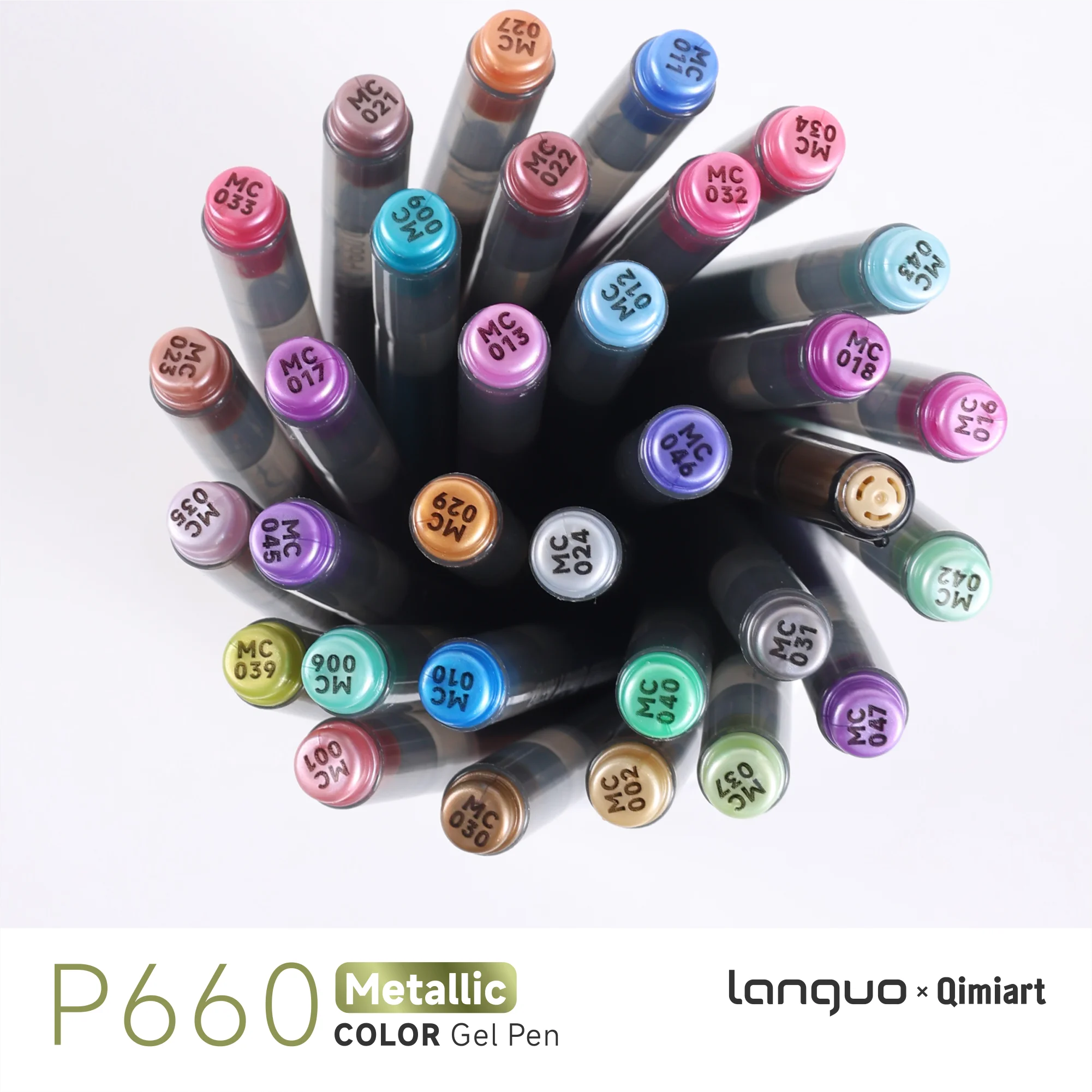 Languo 3D Dreidimensionaler 48-Farben Metallic-Malstift mit 1. 0-mm-Spitze aus Edelstahl, stabiler und gleichmäßigere Tintenausgabe, metallische Glanztextur, stärkere Farbdeckung, geeignet für verschiedene Materialien, wasserfest und lichtbeständig, sehr satte Farben, erfüllt mehrere Zeichnungsbedürfnisse, geeignet zum Zeichnen, Schreiben, Markieren, DIY... Nagelkunst, Glas, Keramik – Detail 14