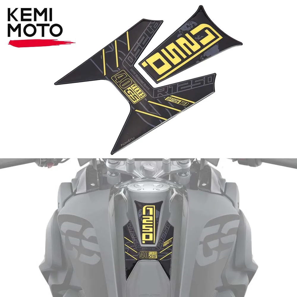 

For BMW R1250GS R 1250 GS 2020 2021 Sticker 3D Resin Tank Pad Decal Anti Slip Protection Sillicone Motorcycle Accessories Parts
