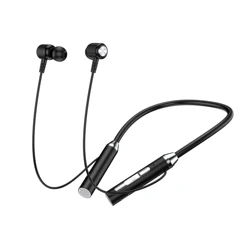 Wireless Bluetooth Earphones neck mounted music stereo earphones noise reduction sports in ear earphones microphone universal