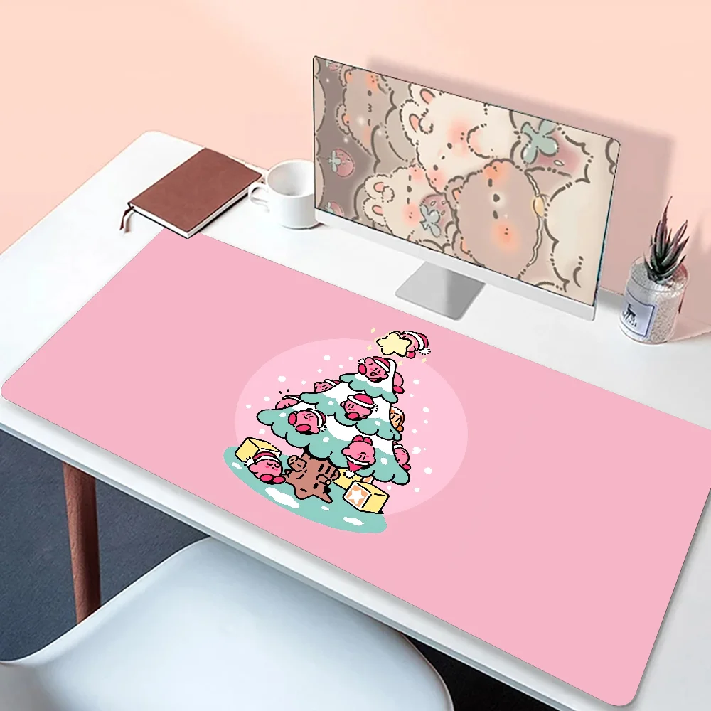 Cute K-Kirbys Mouse pad Beautiful Durable Rubber Mouse Mat Extended Pad XXL Size For CSGO Game Player Desktop PC Computer Laptop