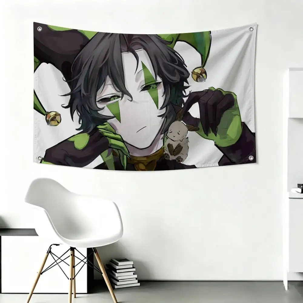 Harlequin F-Freak C-Circus Flags Wall Hanging Tapestry Outdoor Garage Room Decorative flag Background Blanket