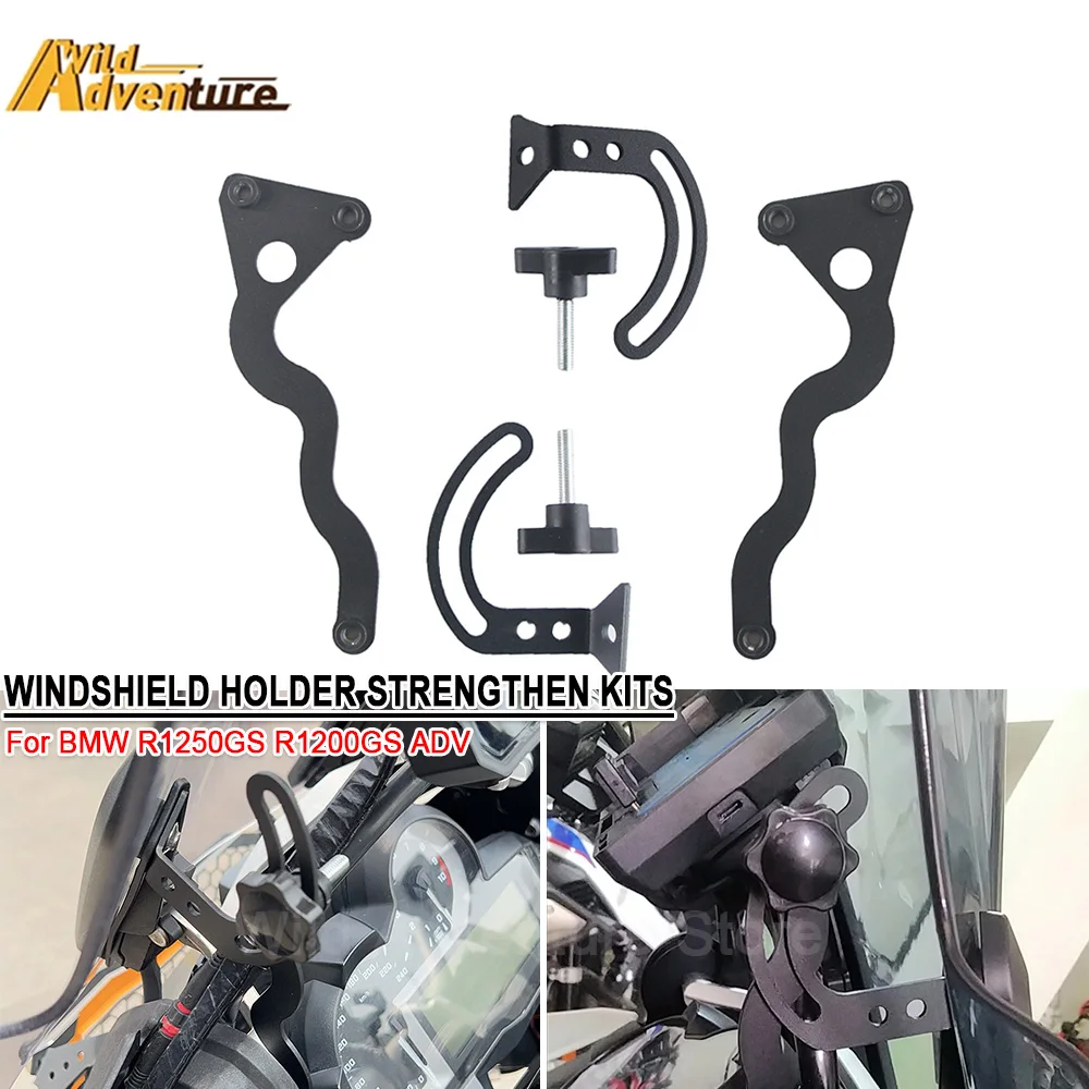 

R1200GS Adventure 13-23 Держатель для поддержки лобового стекла Комплекты усиленных кронштейнов для ветрового стекла для BMW R1250GS R1200GS R1250 R1200 ADV