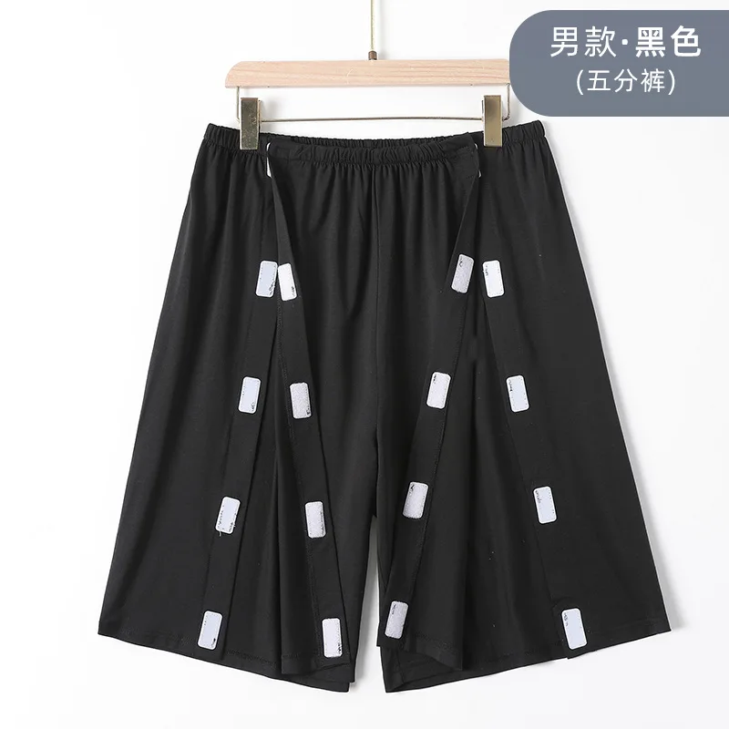 Men's black cropped pants