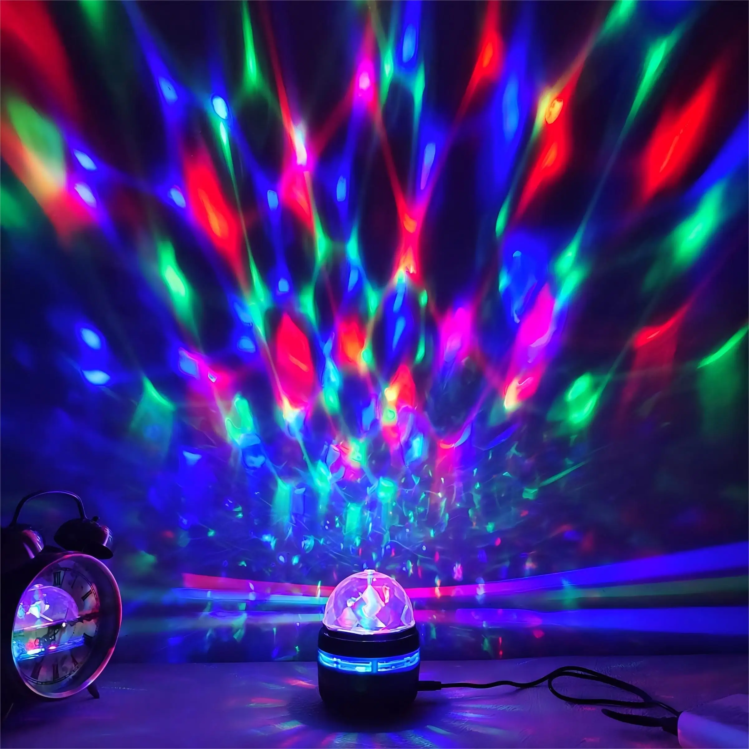 5V Star Galaxy Projector Night Light Sky Colorful Display for Bedrooms Gaming Room USB Auto-Rotating Ambiance for Bedrooms Party image 4
