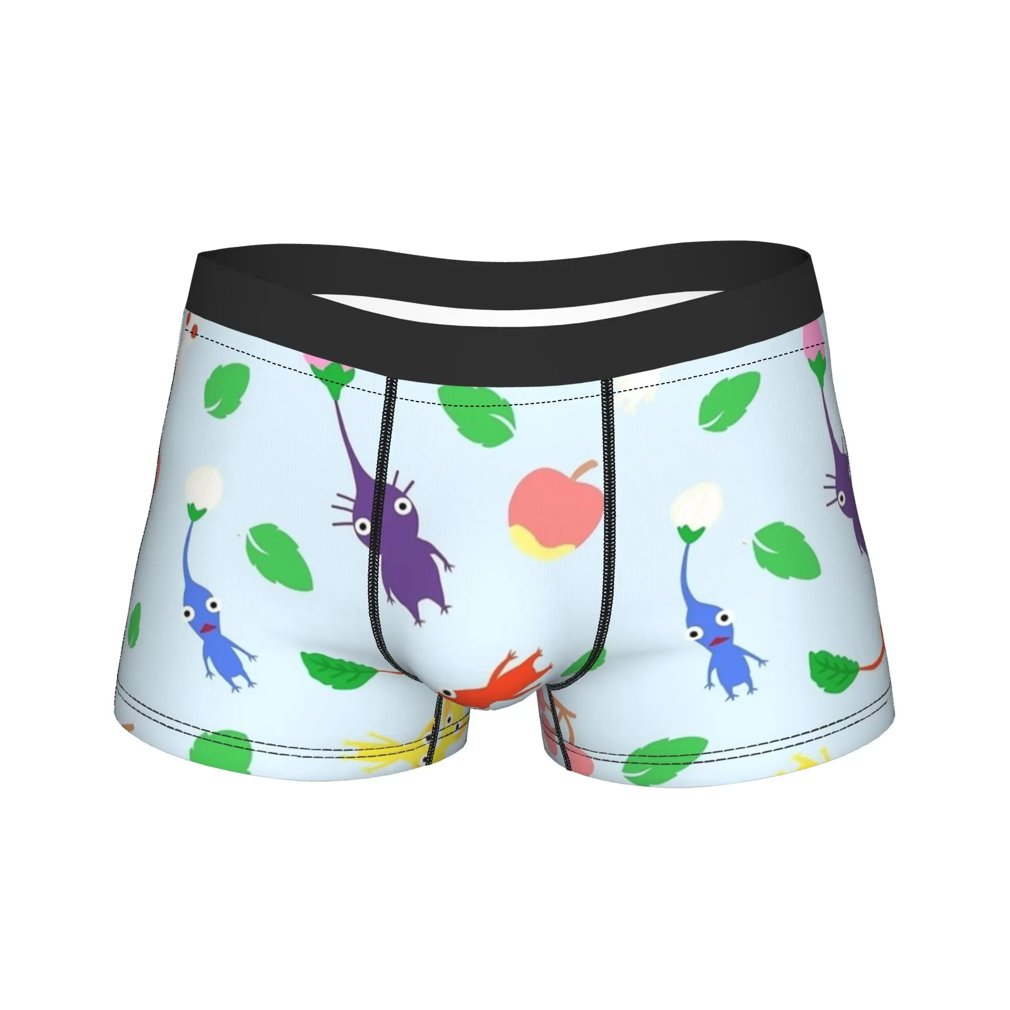 Humor Boxer Cute Pikmin Pattern Shorts Panties Briefs Man Underwear  Polyester Underpants for Homme S-XXL