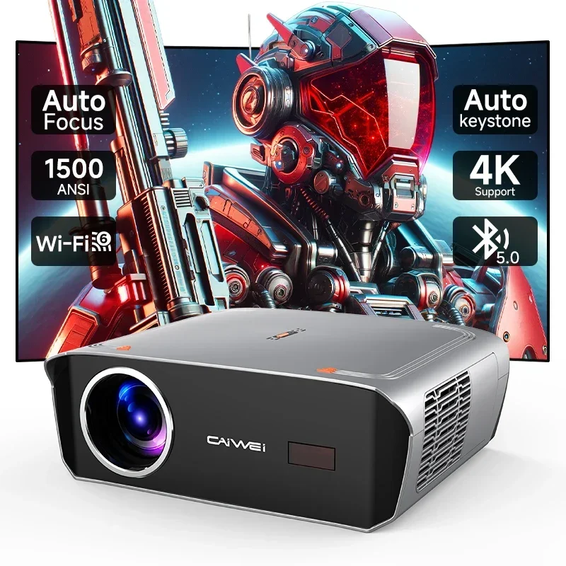 A9R Pro 4K Multimedia Proyector Smart Home Cinema Projector With 15500 Lumens Android 2+32GB WIFI Auto Keystone&Focus