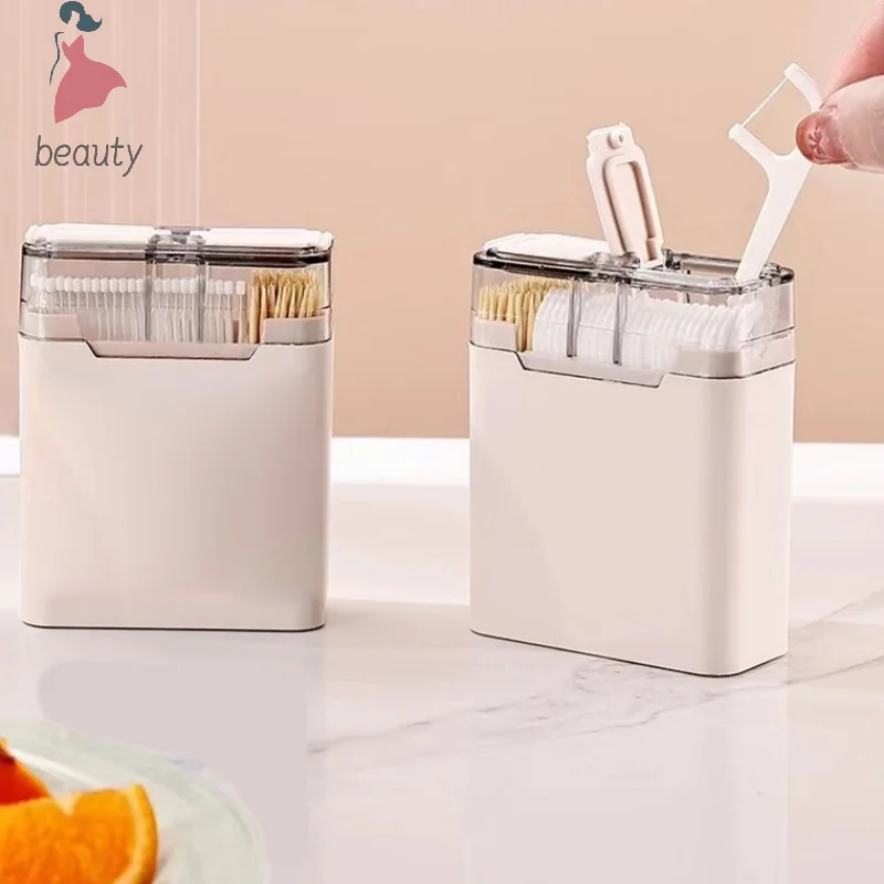 Dental Floss Storage Box Oral Hygiene Care Portable Dental Floss Dispenser Convenient With 30pcs Dental Floss 120pcs Toothpick