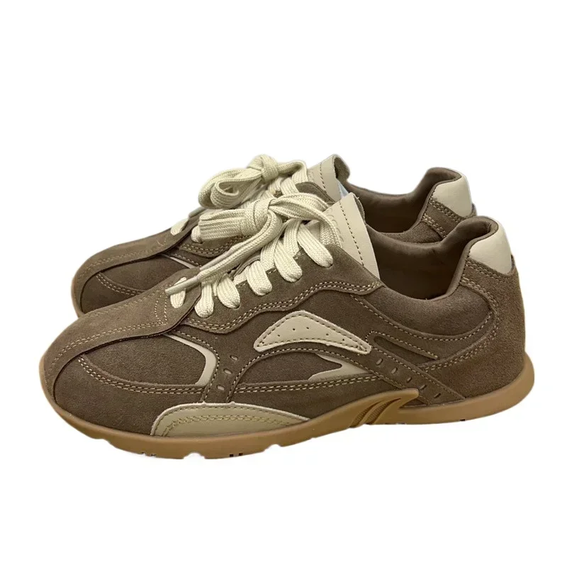 أحذية السيدات 2025 رائجة البيع الدانتيل يصل المرأة أحذية فلكنيز مختلط الألوان النساء أحذية رياضية كعب منخفض في الهواء الطلق حذاء نسائي كاجوال