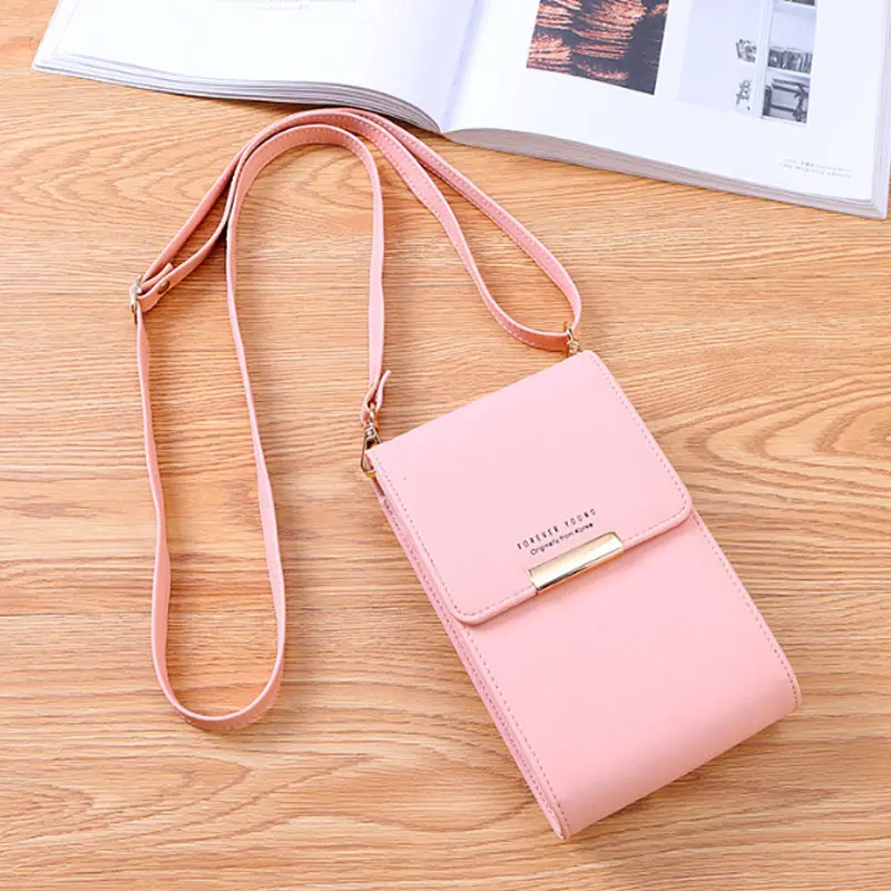 1pcs Women Crossbody Bag Wallet Purse PU Leather Mobile Phone Shoulder Bags 1pcs Messenger Bag Crossbody Bag Shoulder Bags