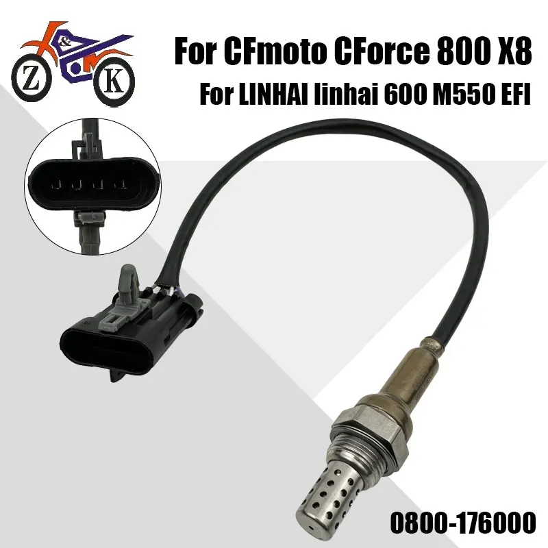 

1Pcs UTV ATV Oxygen Sensor For CFMOTO CFORCE 800 XC X8 UFORCE 800 ZFORCE 800 EX CF800 Trail 0800-176000 0800176000 Replacement
