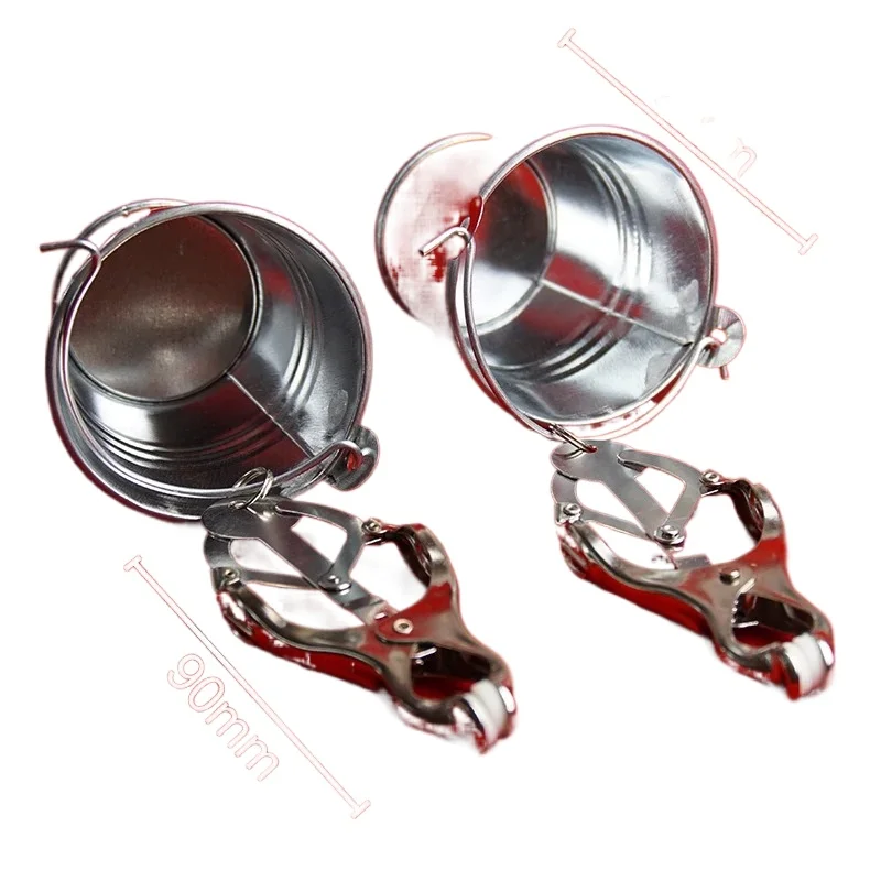 VibraLux nipple clamps clamp with bucket style adult games, weight holders, labio-vaginal clamps, sex toys for couples