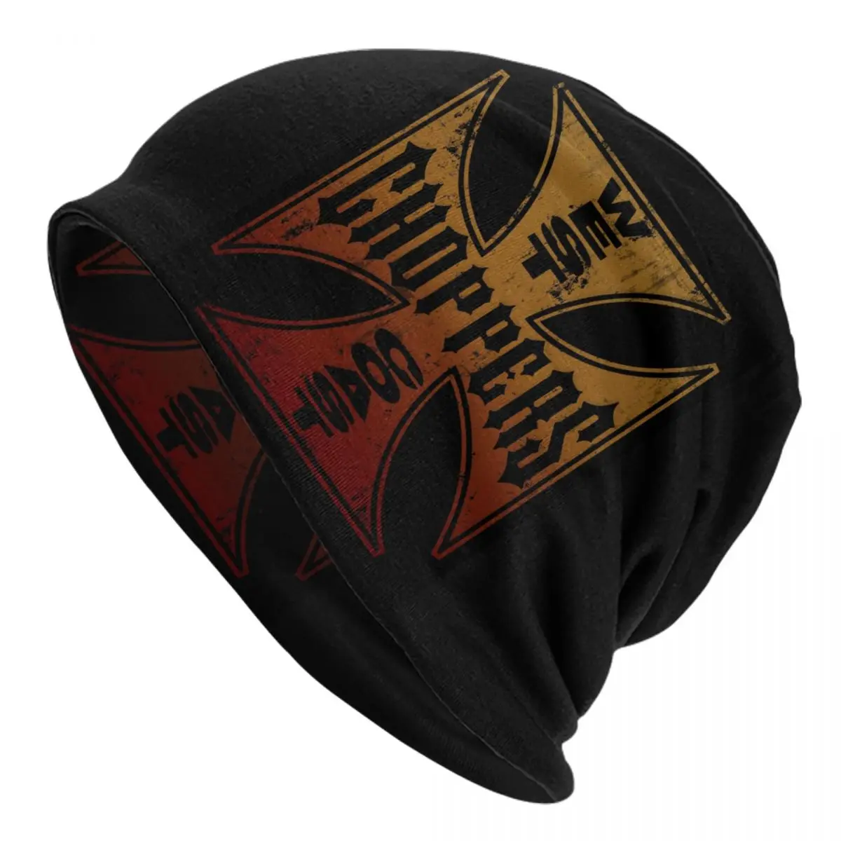 West Coast Iron Cross Choppers Bonnet Hat Knitting Hat Men Women Hip Hop Unisex Adult Warm Winter Skullies Beanies Caps