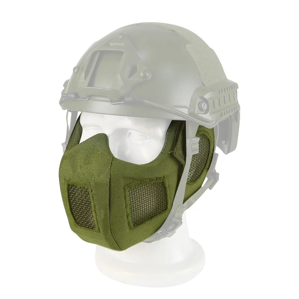 New Ear Protection Breathability Paintball Mask Tactical Half Face Masks for Outdoor Activities Shooting  Tactical Mask