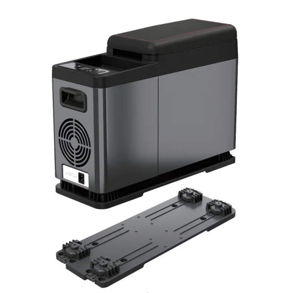 Portable 8L Solar 12VDC Compressor Fridge Mini Electric USB Installation for Car RV Hotel Outdoor French   /New Plastic