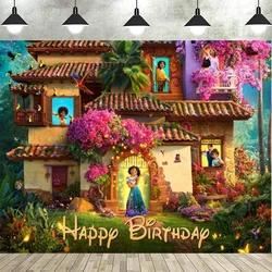 Charming Encanto Photo Photography Backdrop Girls Birthday Background Magic Whole House Custom Banner Bedroom Room Decoration
