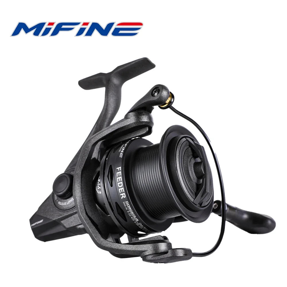 MIFINE FEEDER GORGEOUS Spinning Fishing Reel 4500 5500 10KG Max Drag Coil Professional 6+1BB Worm Shaft System Feeder Reels