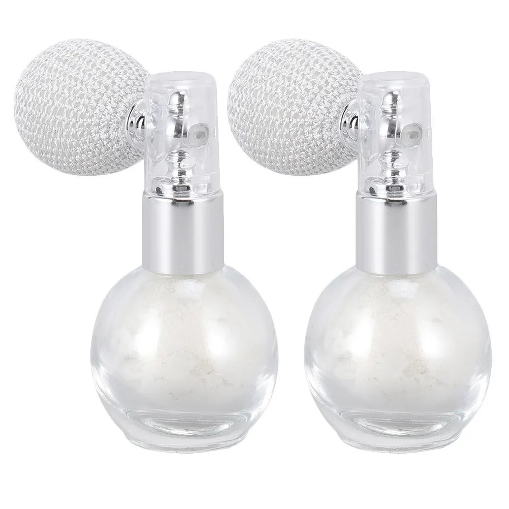 

2pcs Body Glitter Spray Powder For Face Hair Highlighter Women Makeup Tool Sparkling Decor Gloss Airbag Sprayer Body Powder
