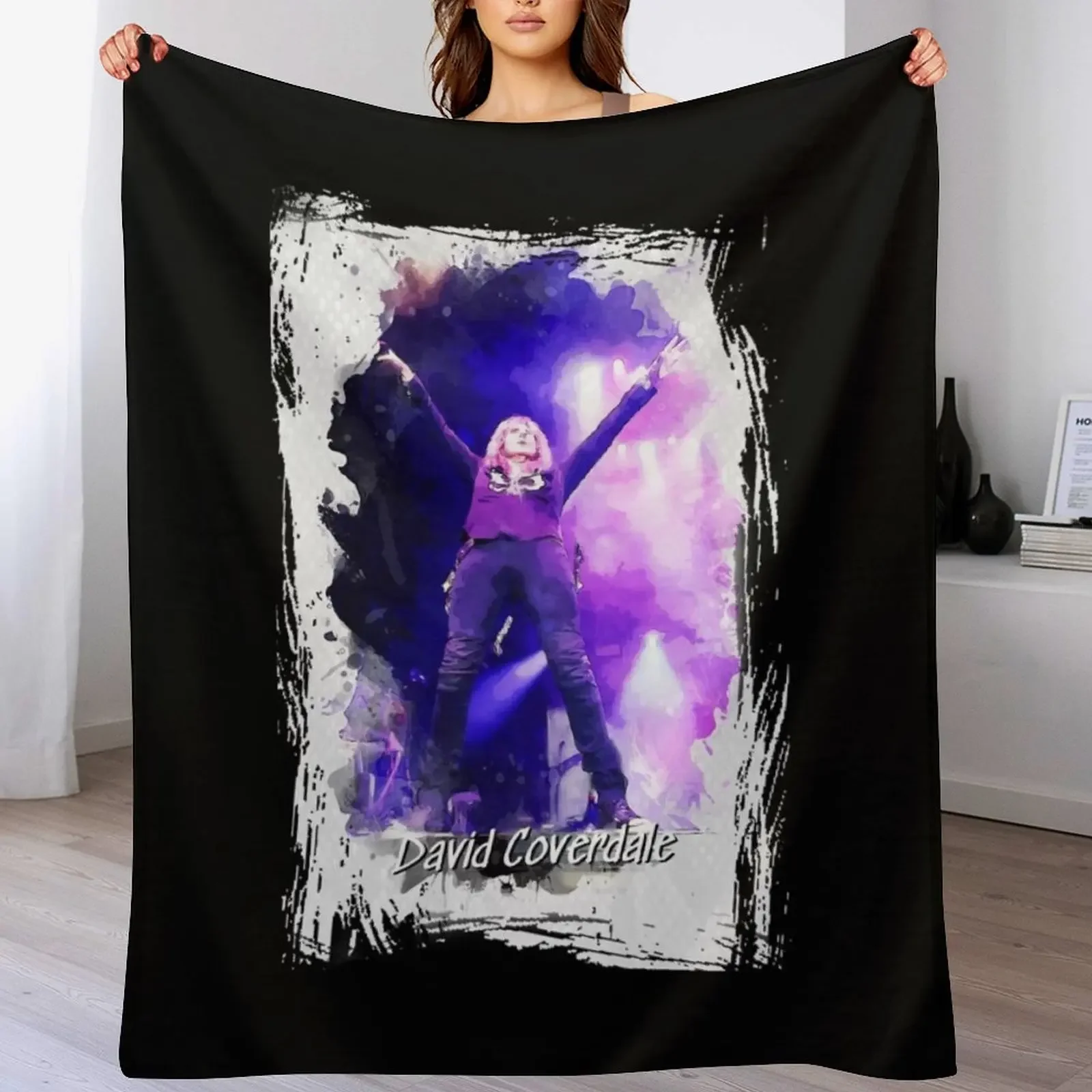 

Whitesnake - David Coverdale live in concert Throw Blanket bed plaid wednesday Warm anime Blankets