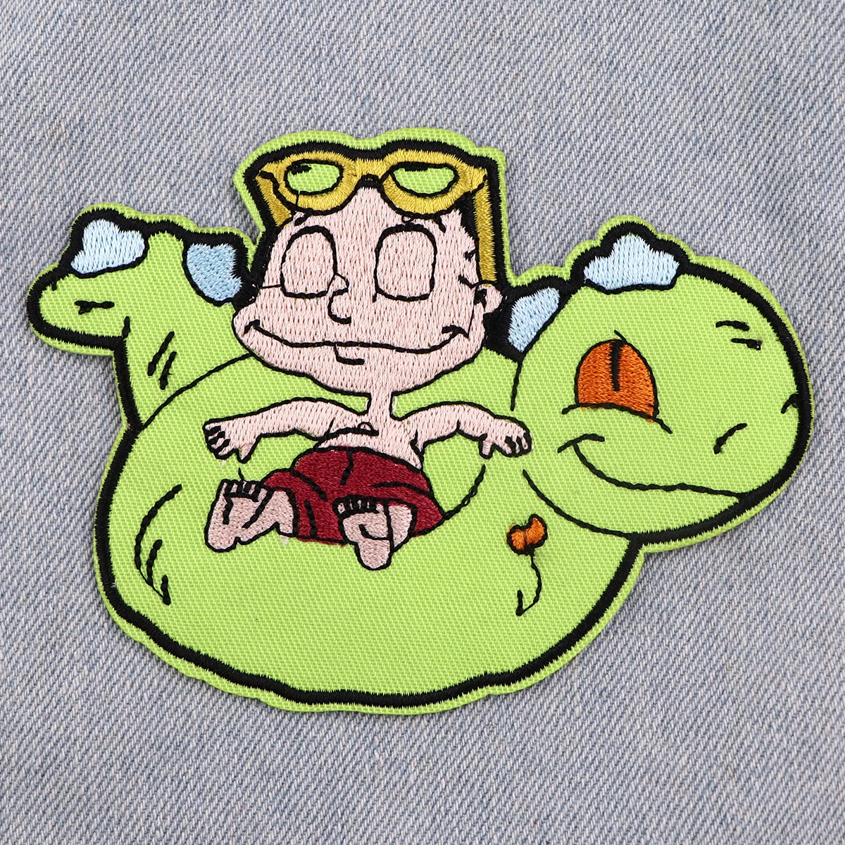 Patch brodé de dessin animé, application d'animation coquine pour vêtements, thermoadhésif à repasser pour vestes, autocollants de couture
