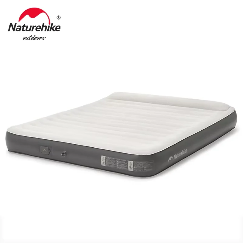 Naturehike Materac samopompujący Camping 2 3-osobowa mata dmuchana do namiotu Glamping Wbudowana pompa Mata do spania z poduszką Materac domowy