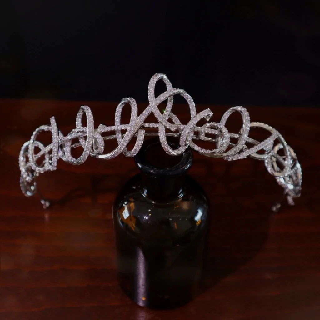 New Irregular Crystal Brides Headwear Headpieces Baroque Headbands Bridal Hair Accessory