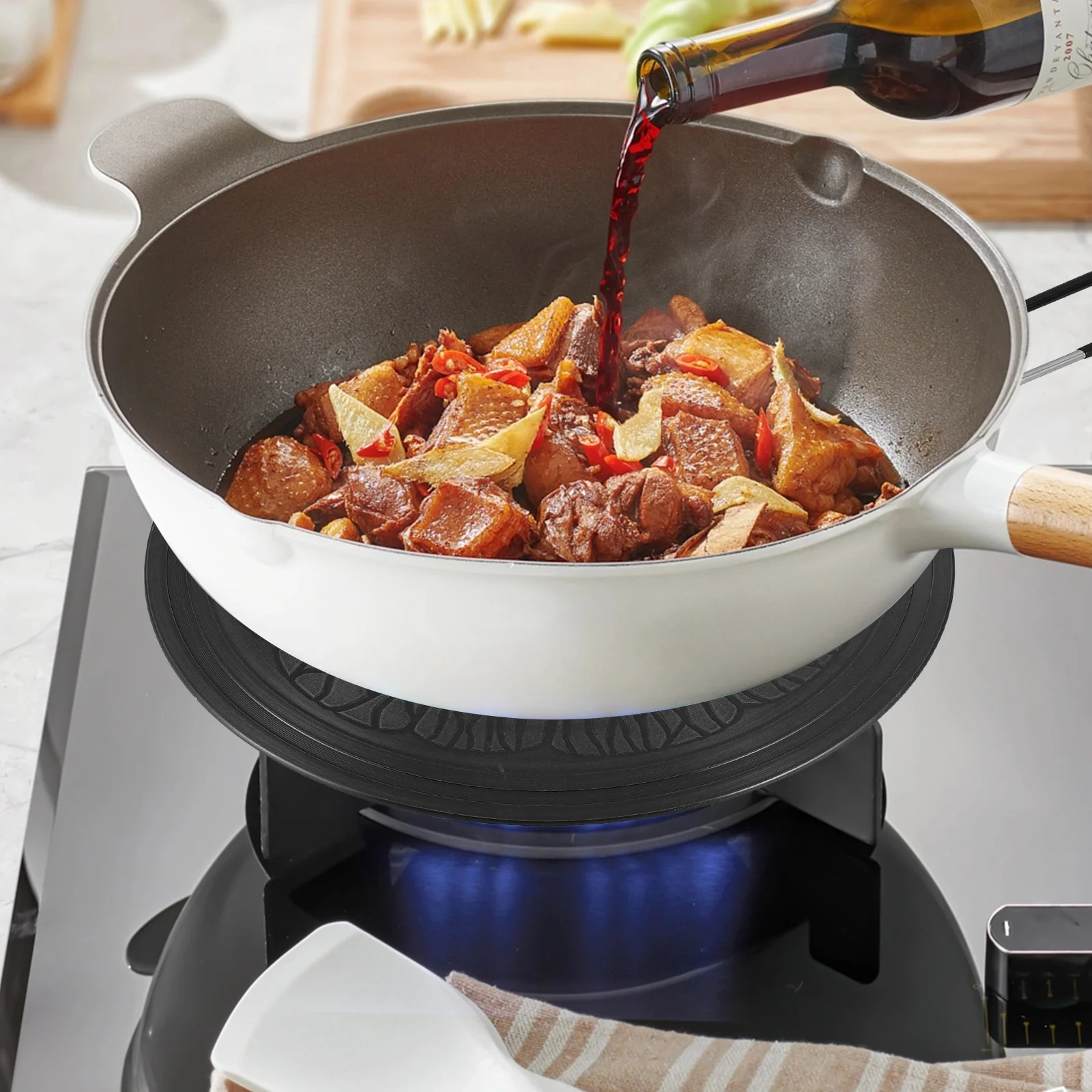 

Aluminum Stove Heat Diffuser Plate Non-Deformable Kitchen Cookware Heat Transfer Gas Stove Protector Thermal Guide Plate