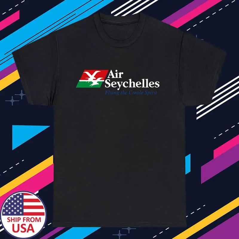 Air Seychelles Vintage Men's Black Size S-5XL